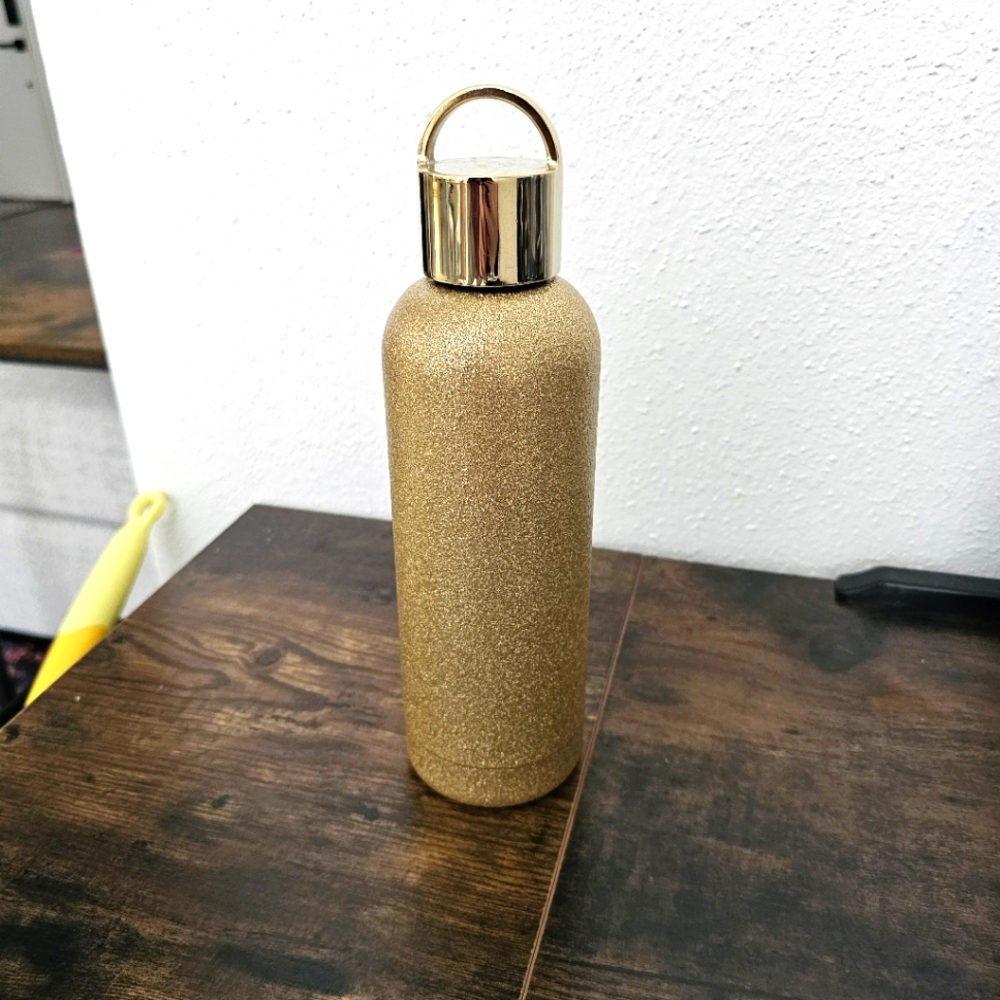 Gold glitter kate spade tumbler